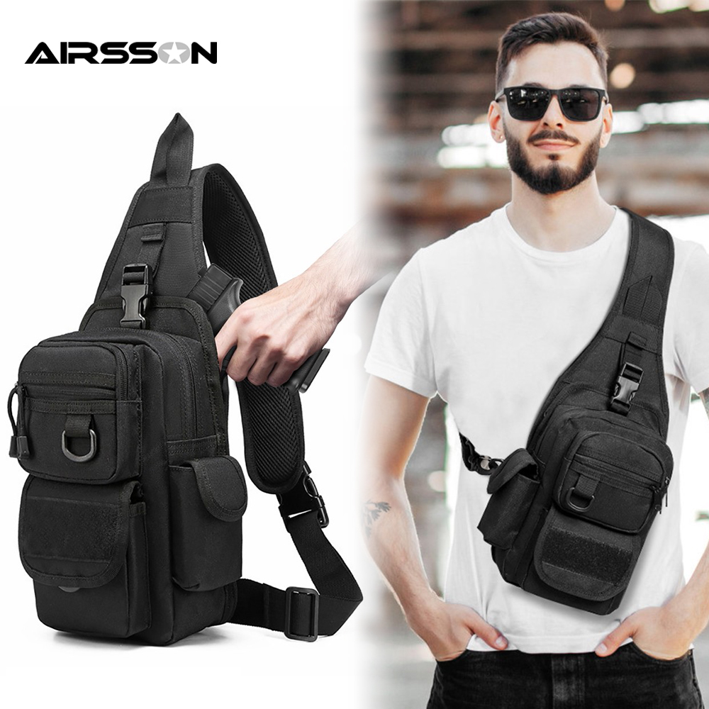 Edc Concealed Carry Sling Bag - Dull-Sac à dos à bandoulière réglable