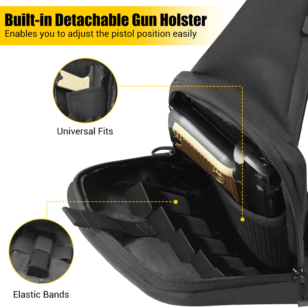 Sac pour pistolet tactique, ét - Edc Concealed Carry Sling Bag avis et prix