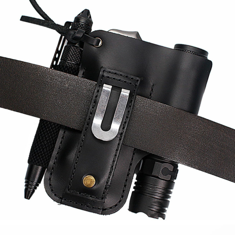 Étui en cuir EDC pour lampe to - Edc Carry Knife avis et prix
